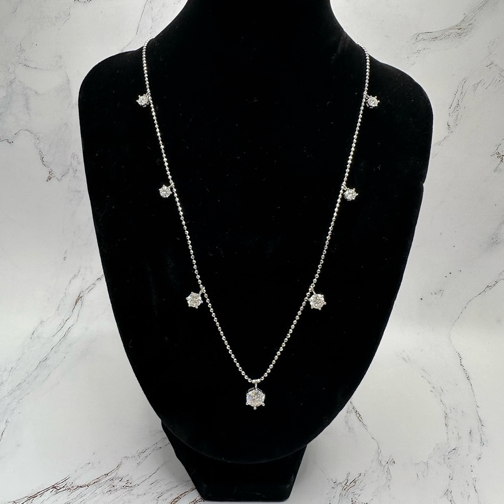 3.2ctw 7 Jewels Moissanite Necklace
